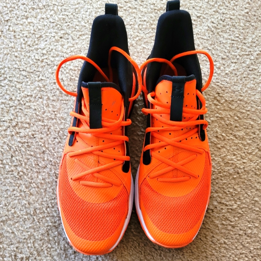 Under Armour Men's Orange Sneakers Size 12.5
